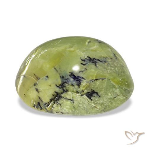 8,01 ctw natürlicher grüner Opal, Oval Schliff, Lichtundurchlässig