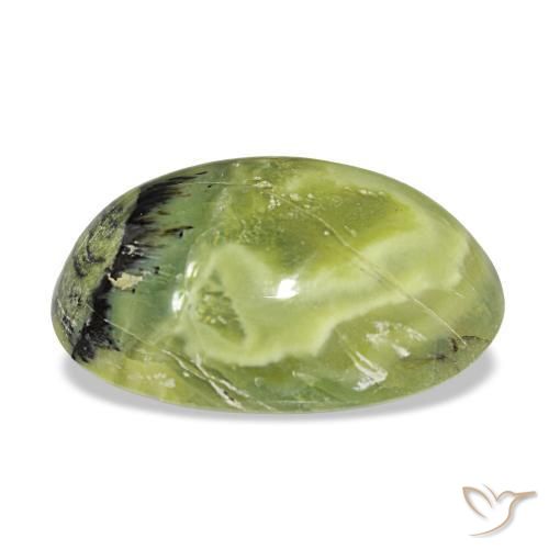 8,39 ctw natürlicher grüner Opal, Oval Schliff, Lichtundurchlässig
