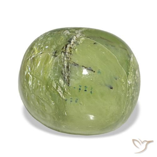 6,79 ctw natürlicher grüner Opal, Kissenschliff, Lichtundurchlässig