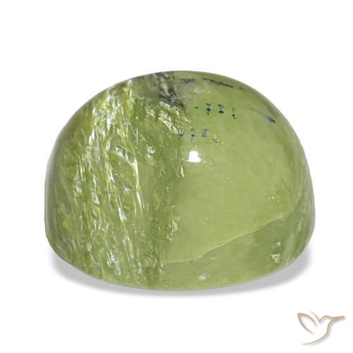 6,79 ctw natürlicher grüner Opal, Kissenschliff, Lichtundurchlässig