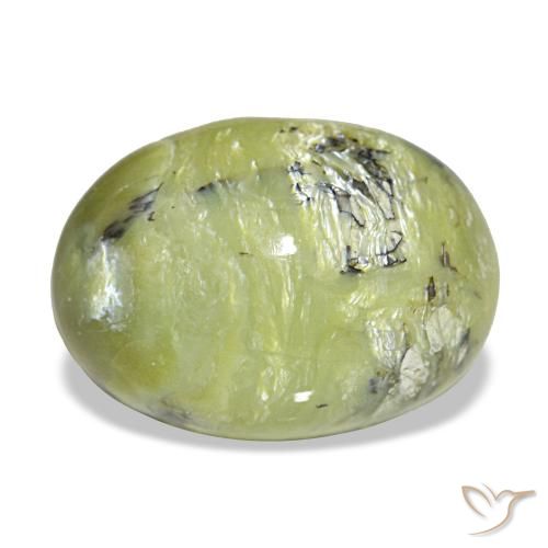 6.67ct Grüner Opal, Oval, Lichtundurchlässig
