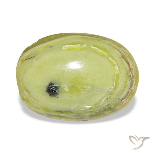 3,02 ctw natürlicher grüner Opal, Oval Schliff, Lichtundurchlässig