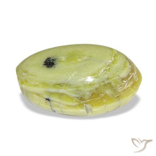 3,02 ctw natürlicher grüner Opal, Oval Schliff, Lichtundurchlässig