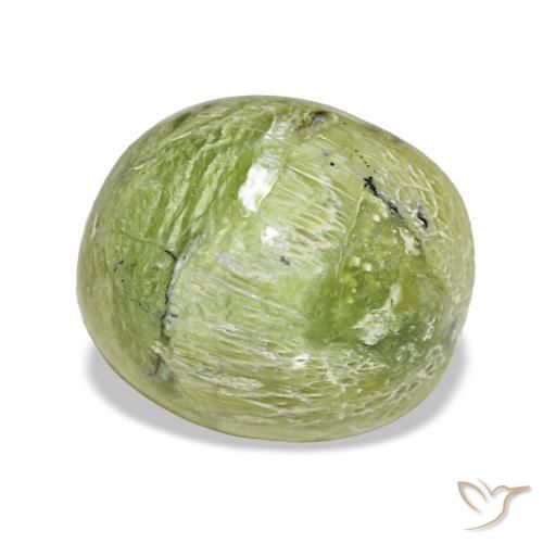 4,64 ctw natürlicher grüner Opal, Oval Schliff, Lichtundurchlässig