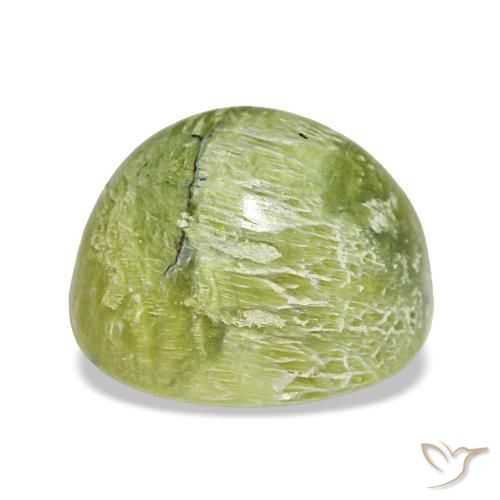 4,64 ctw natürlicher grüner Opal, Oval Schliff, Lichtundurchlässig