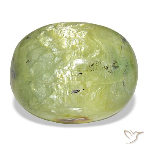 21,69 ctw natürlicher grüner Opal, Oval Schliff, Lichtundurchlässig