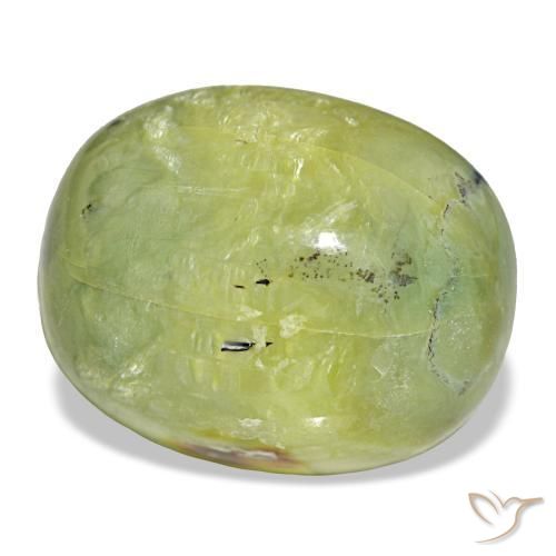 21,69 ctw natürlicher grüner Opal, Oval Schliff, Lichtundurchlässig