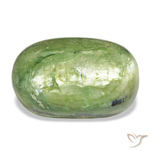 11,06 ctw natürlicher grüner Opal, Oval Schliff, Lichtundurchlässig