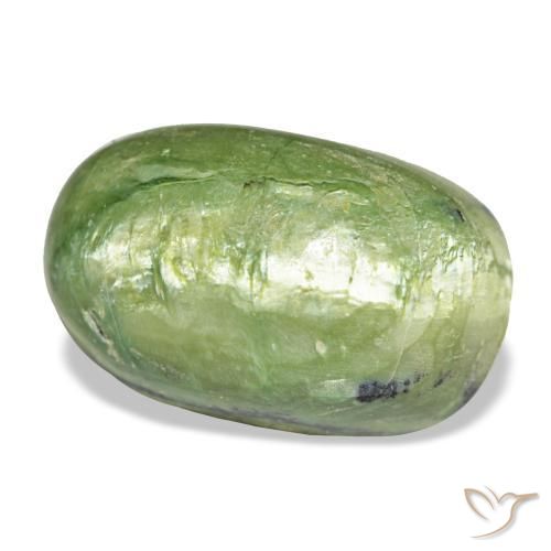 11,06 ctw natürlicher grüner Opal, Oval Schliff, Lichtundurchlässig