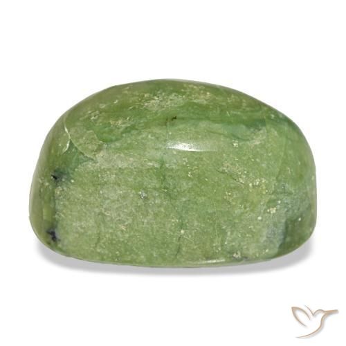 11,06 ctw natürlicher grüner Opal, Oval Schliff, Lichtundurchlässig