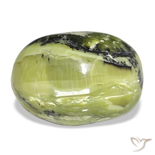 17,06 ctw natürlicher grüner Opal, Oval Schliff, Lichtundurchlässig