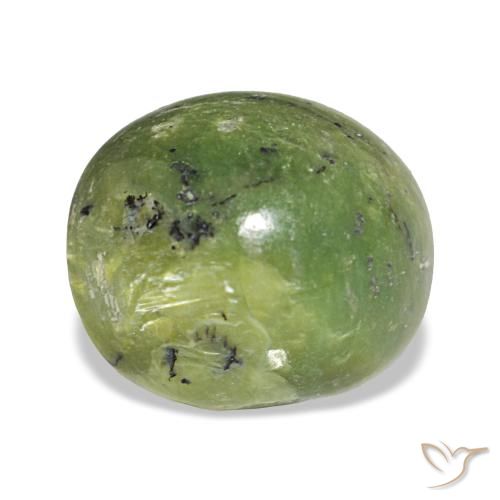 3,41 ctw natürlicher grüner Opal, Oval Schliff, Lichtundurchlässig