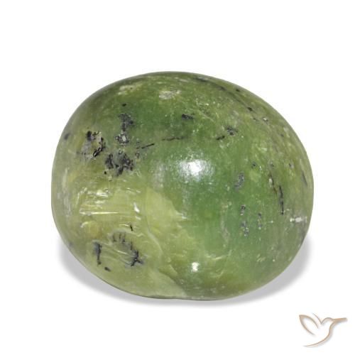 3,41 ctw natürlicher grüner Opal, Oval Schliff, Lichtundurchlässig