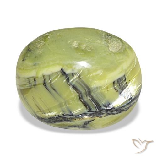 6,94 ctw natürlicher grüner Opal, Oval Schliff, Lichtundurchlässig