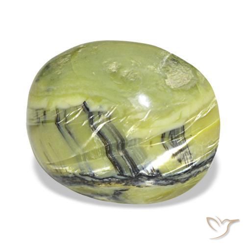 6,94 ctw natürlicher grüner Opal, Oval Schliff, Lichtundurchlässig