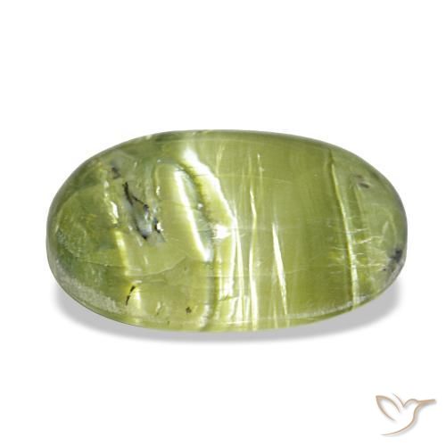 7,07 ctw natürlicher grüner Opal, Oval Schliff, Lichtundurchlässig