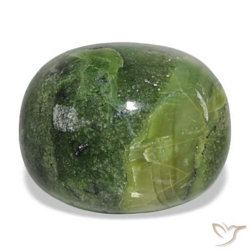 22.98ct Grüner Opal, Kissen, Lichtundurchlässig