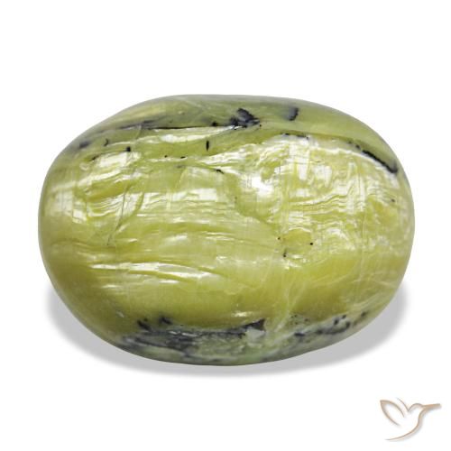 11,66 ctw natürlicher grüner Opal, Oval Schliff, Lichtundurchlässig
