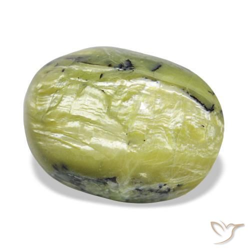 11,66 ctw natürlicher grüner Opal, Oval Schliff, Lichtundurchlässig