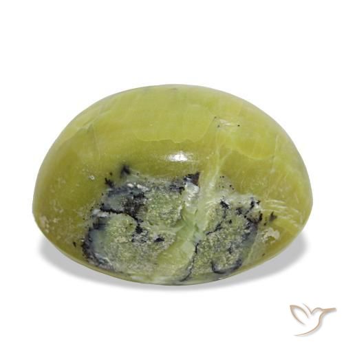11,66 ctw natürlicher grüner Opal, Oval Schliff, Lichtundurchlässig