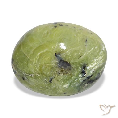 7.25ct Grüner Opal, Oval, Lichtundurchlässig