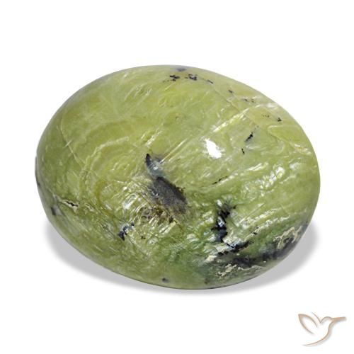 7,25 ctw natürlicher grüner Opal, Oval Schliff, Lichtundurchlässig