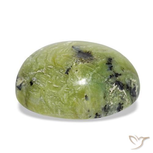 7,25 ctw natürlicher grüner Opal, Oval Schliff, Lichtundurchlässig