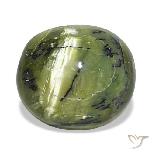 9,32 ctw natürlicher grüner Opal, Oval Schliff, Lichtundurchlässig