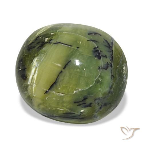 9,32 ctw natürlicher grüner Opal, Oval Schliff, Lichtundurchlässig