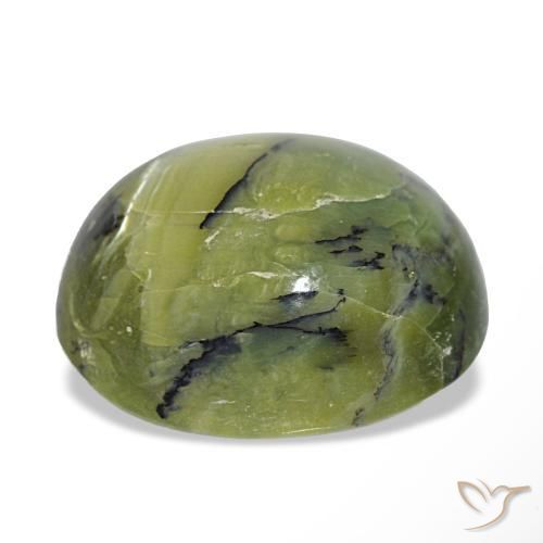 9,32 ctw natürlicher grüner Opal, Oval Schliff, Lichtundurchlässig