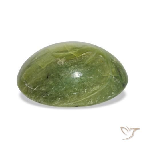 1,90 ctw natürlicher grüner Opal, Oval Schliff, Lichtundurchlässig