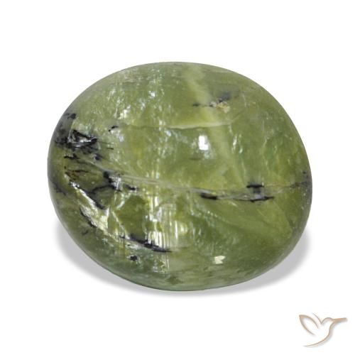 2,59 ctw natürlicher grüner Opal, Oval Schliff, Lichtundurchlässig