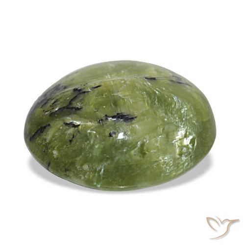 2,59 ctw natürlicher grüner Opal, Oval Schliff, Lichtundurchlässig