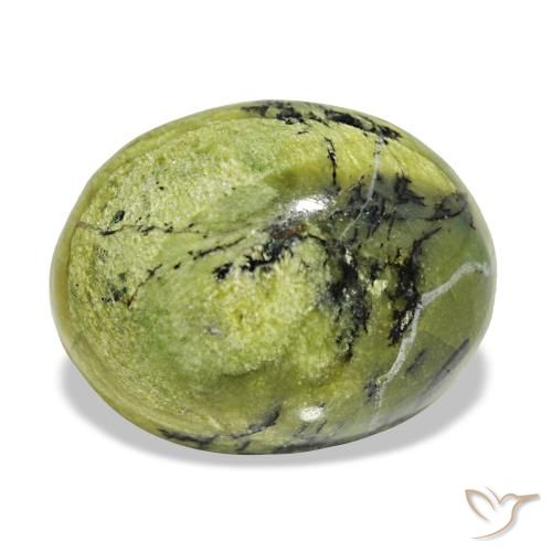 8,98 ctw natürlicher grüner Opal, Oval Schliff, Lichtundurchlässig