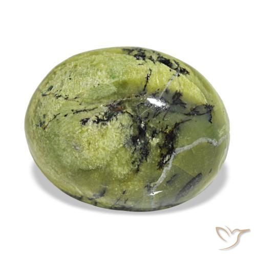 8,98 ctw natürlicher grüner Opal, Oval Schliff, Lichtundurchlässig