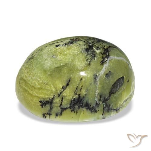 8,98 ctw natürlicher grüner Opal, Oval Schliff, Lichtundurchlässig