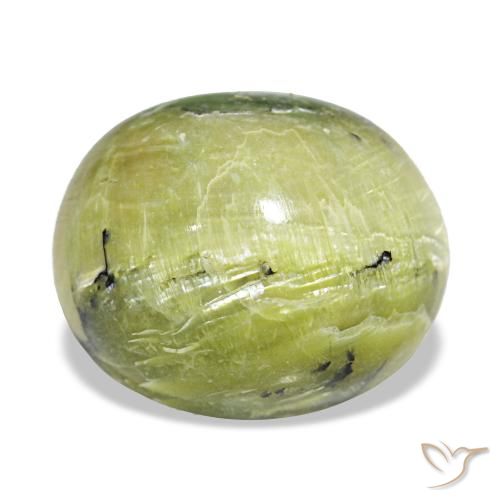 5,43 ctw natürlicher grüner Opal, Oval Schliff, Lichtundurchlässig
