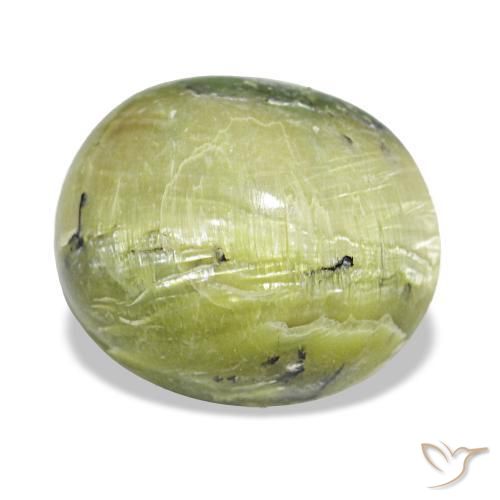 5,43 ctw natürlicher grüner Opal, Oval Schliff, Lichtundurchlässig