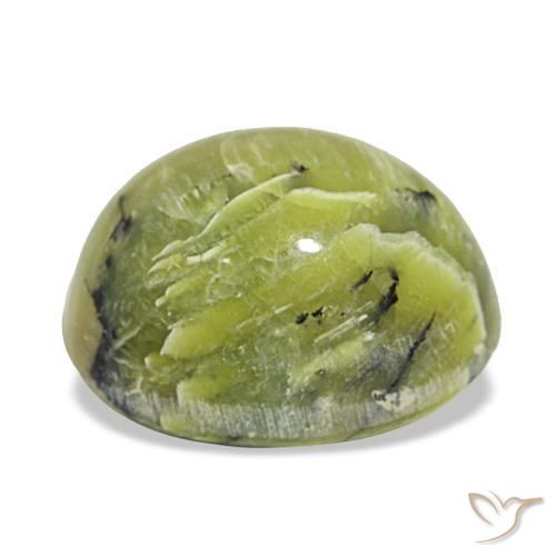 5,43 ctw natürlicher grüner Opal, Oval Schliff, Lichtundurchlässig
