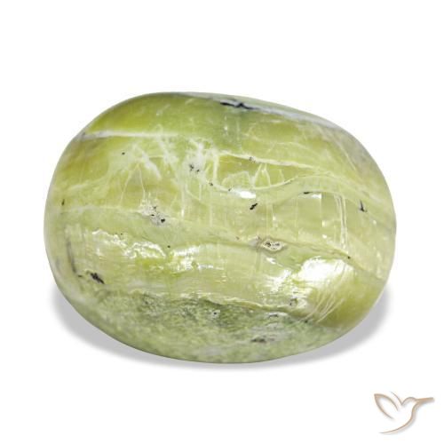 11,22 ctw natürlicher grüner Opal, Oval Schliff, Lichtundurchlässig