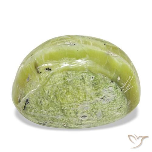 11,22 ctw natürlicher grüner Opal, Oval Schliff, Lichtundurchlässig