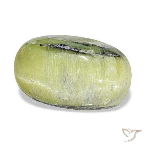 4,62 ctw natürlicher grüner Opal, Oval Schliff, Lichtundurchlässig