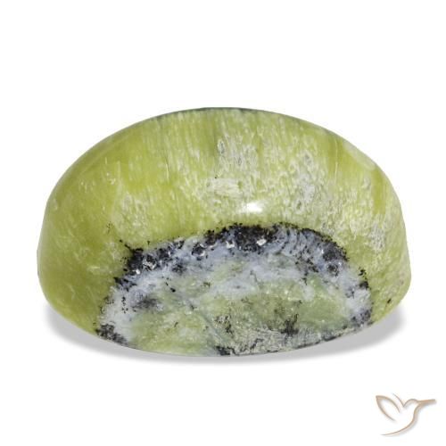 4,62 ctw natürlicher grüner Opal, Oval Schliff, Lichtundurchlässig