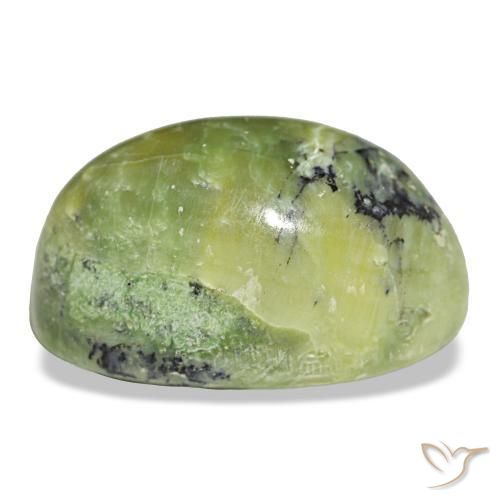 16,97 ctw natürlicher grüner Opal, Oval Schliff, Lichtundurchlässig
