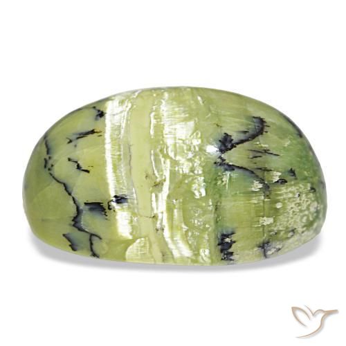 14,50 ctw natürlicher grüner Opal, Oval Schliff, Lichtundurchlässig