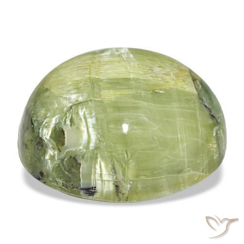17,84 ctw natürlicher grüner Opal, Oval Schliff, Lichtundurchlässig