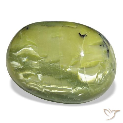 38,44 ctw natürlicher grüner Opal, Oval Schliff, Lichtundurchlässig