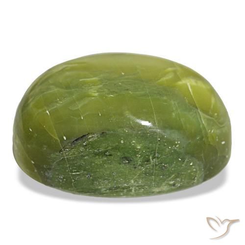 38,44 ctw natürlicher grüner Opal, Oval Schliff, Lichtundurchlässig