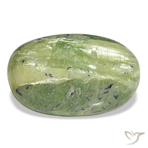 17,52 ctw natürlicher grüner Opal, Oval Schliff, Lichtundurchlässig