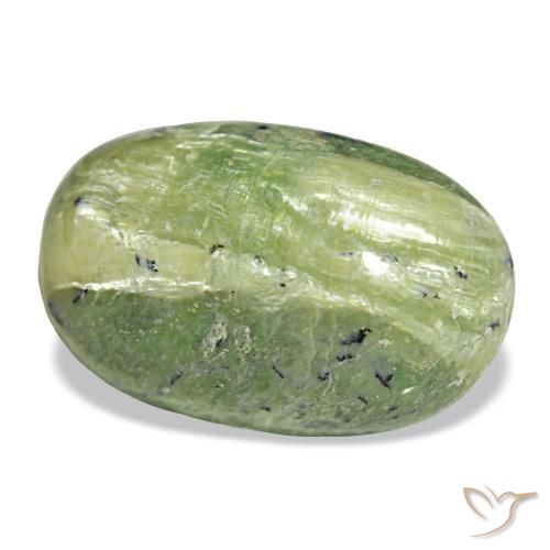 17,52 ctw natürlicher grüner Opal, Oval Schliff, Lichtundurchlässig